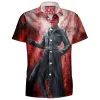 Comic Hawaiian-Shirt, Red Skull Hawaiian-Shirt