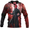 Comic Zip-Hoodie, Red Skull Zip-Hoodie