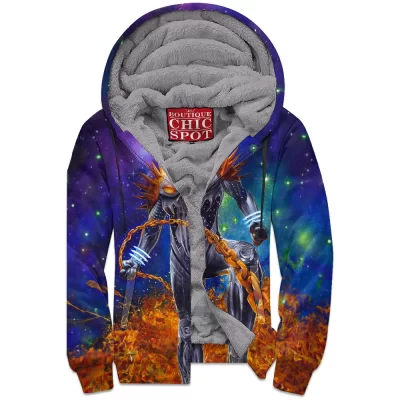 Comic Zip-Fleece-Hoodie, Ghost Rider Zip-Fleece-Hoodie
