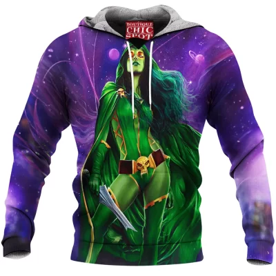 Comic Fleece-Hoodie, Gamora Fleece-Hoodie