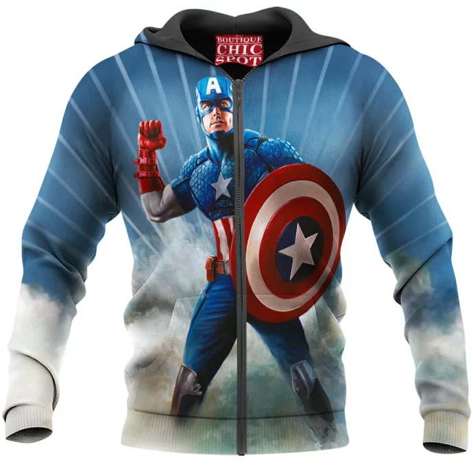 Captain America Zip Hoodie