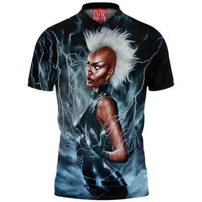 Comic Polo Shirt, Storm Polo Shirt, X-men Polo Shirt