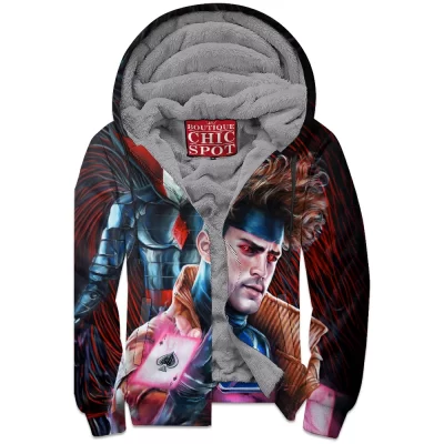 Comic Zip-Fleece-Hoodie, Gambit Zip-Fleece-Hoodie, Mister Sinister Zip-Fleece-Hoodie, X-men Zip-Fleece-Hoodie