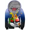 Anime Zip-Fleece-Hoodie, Pikachu Zip-Fleece-Hoodie, Pokemon Zip-Fleece-Hoodie