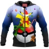 Anime Zip-Hoodie, Pikachu Zip-Hoodie, Pokemon Zip-Hoodie