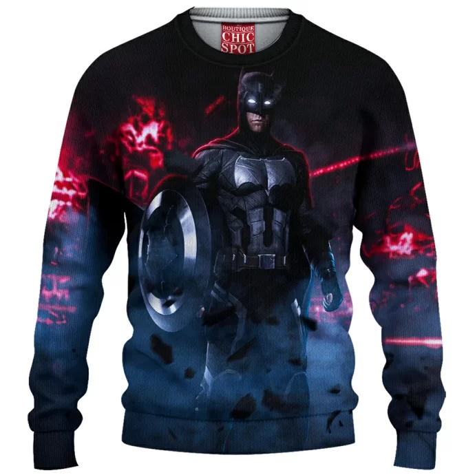 Captain America x Batman Knitted Sweater