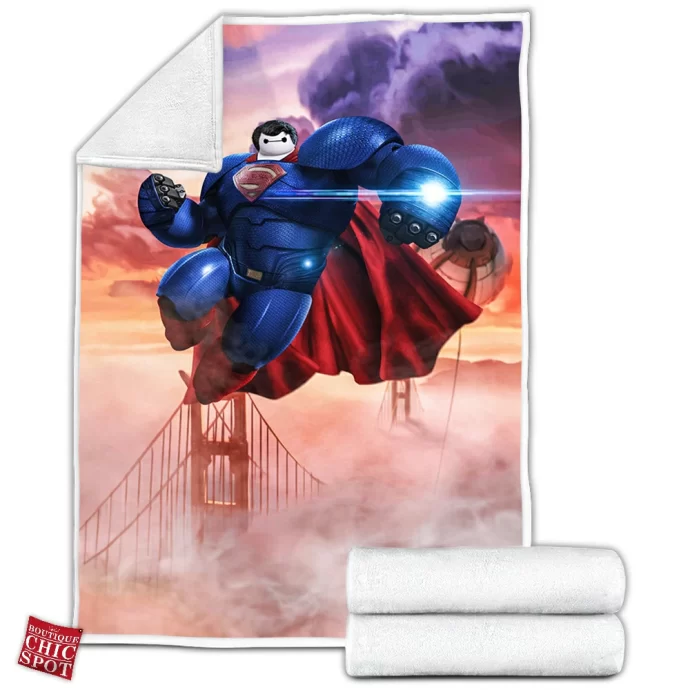 Baymax x Superman Fleece Blanket