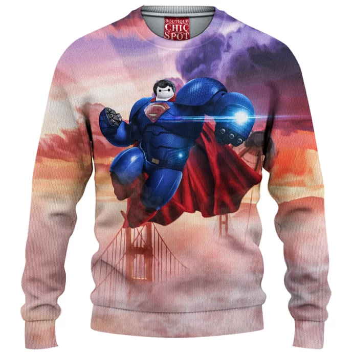 Baymax x Superman Knitted Sweater