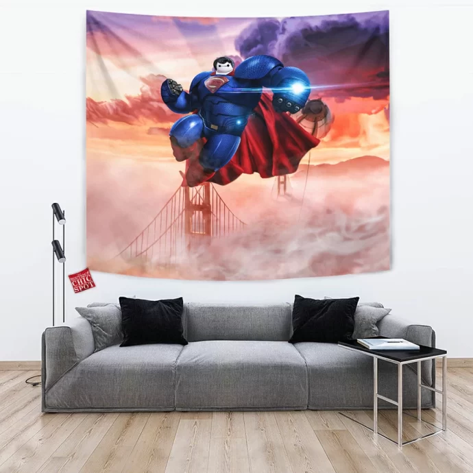 Baymax x Superman Tapestry