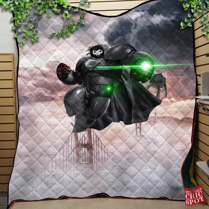 Baymax x Superman Quilt Blanket