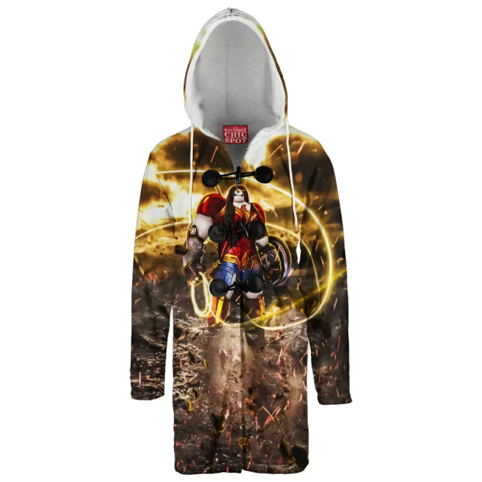 Baymax x Wonder Woman Hooded Cloak Coat