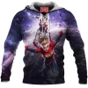 Comic Fleece-Hoodie, Spider-Woman Fleece-Hoodie
