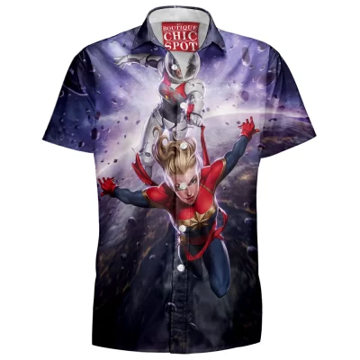Comic Hawaiian-Shirt, Spider-Woman Hawaiian-Shirt