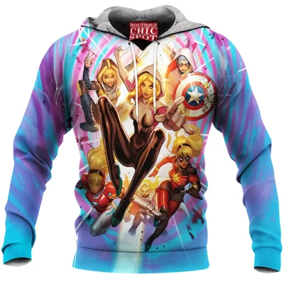 Comic Fleece-Hoodie, Spider-Gwen Fleece-Hoodie