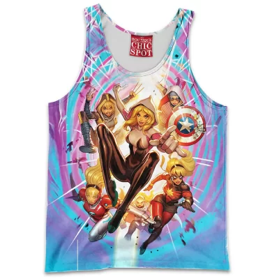 Comic Tank-Top, Spider-Gwen Tank-Top