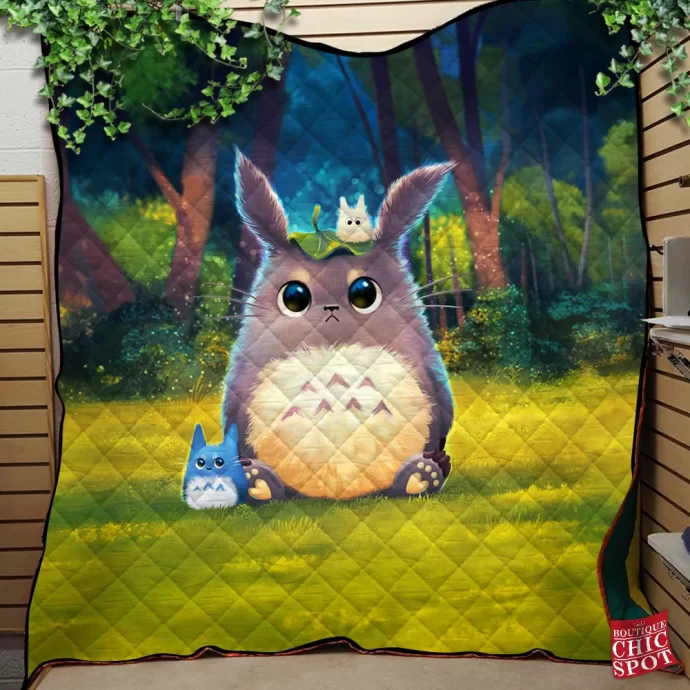 My Neighbor Totoro Quilt Blanket