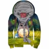 Anime Zip-Fleece-Hoodie, Totoro Zip-Fleece-Hoodie, Ghibli Zip-Fleece-Hoodie
