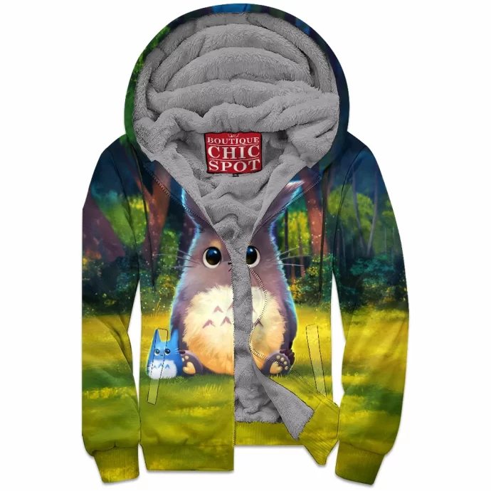 My Neighbor Totoro Zip Fleece Hoodie