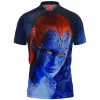 Comic Polo Shirt, Mystique Polo Shirt, X-men Polo Shirt