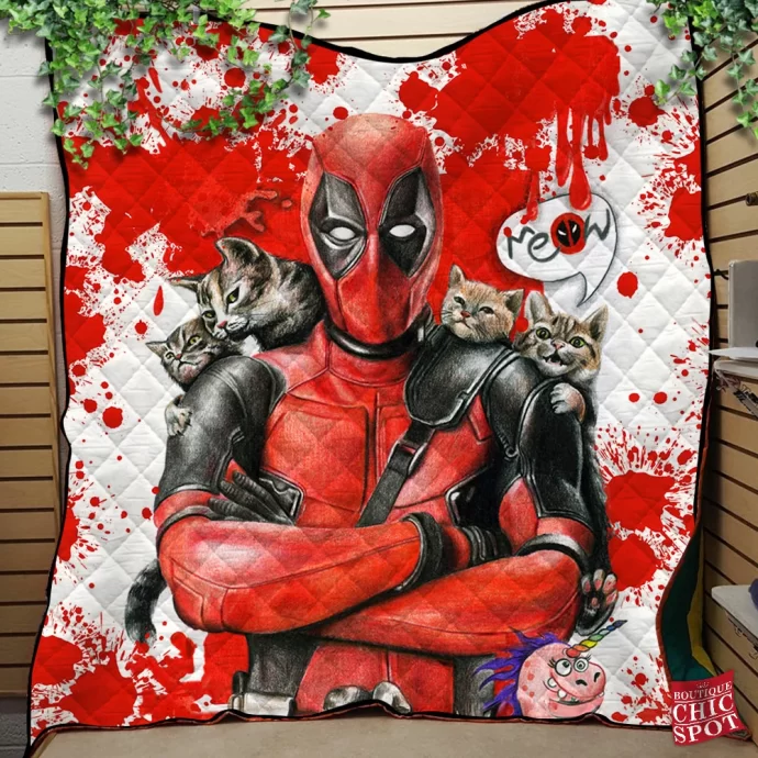 Deadpool Quilt Blanket