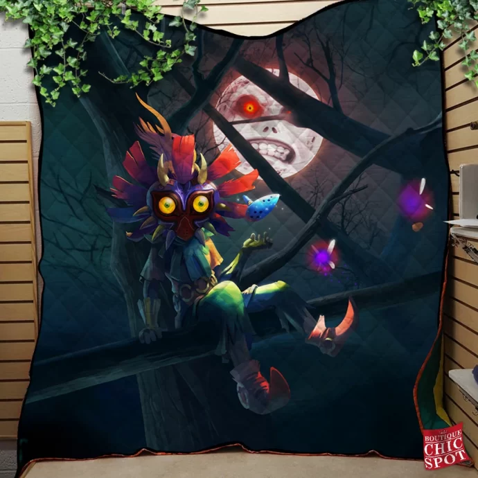 Skull Kid Quilt Blanket