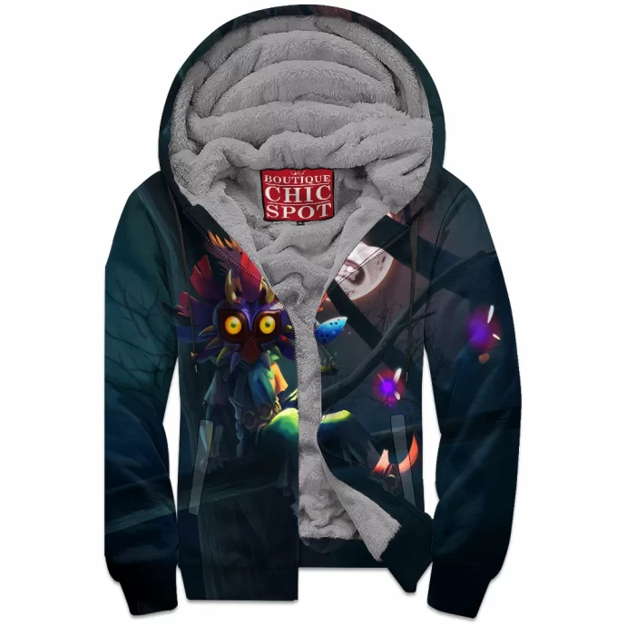 Skull Kid Zip Fleece Hoodie