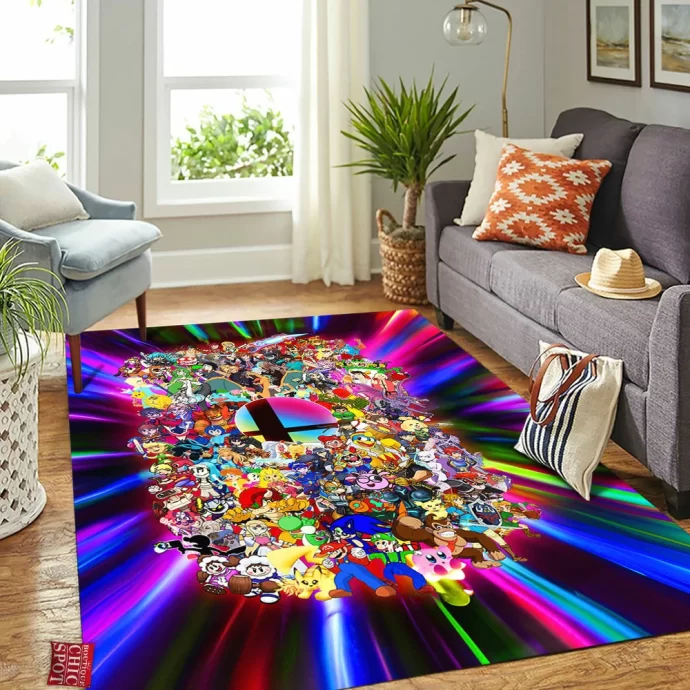 Super Smash Bros Rectangle Rug