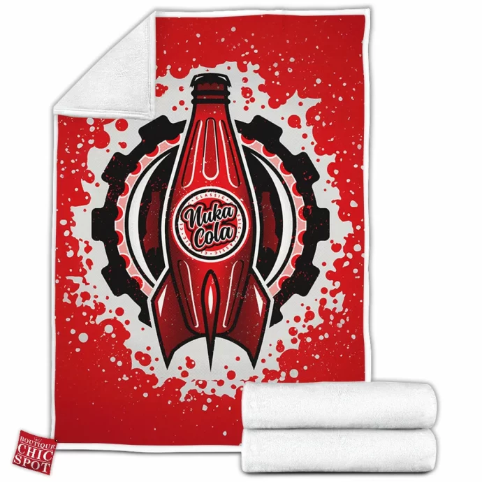 Nuka Cola Classic Fleece Blanket