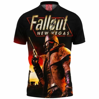 Fallout Polo Shirt, Fallout New Vegas Polo Shirt, Game Polo Shirt