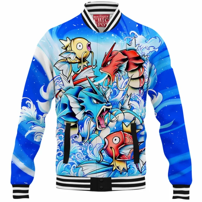 Gyrados And Magikarp Baseball Jacket