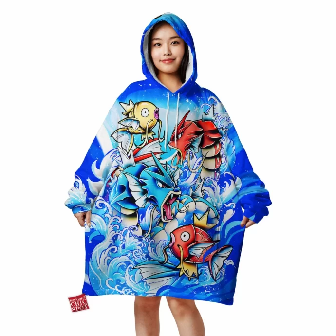 Gyrados And Magikarp Blanket Hoodie