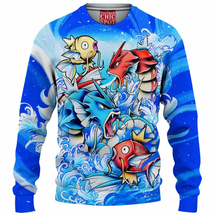 Gyrados And Magikarp Knitted Sweater