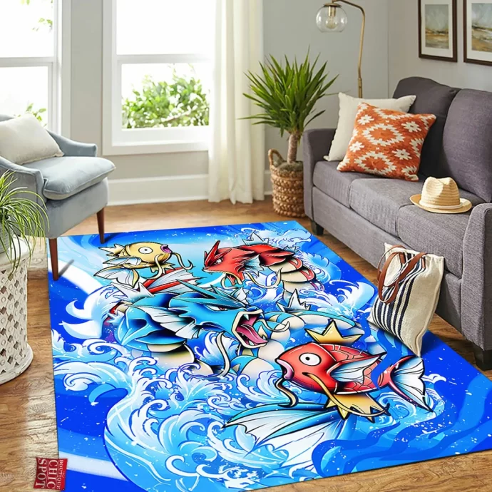 Gyrados And Magikarp Rectangle Rug