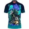 Anime Polo Shirt, Cubone Polo Shirt, Marowak Polo Shirt, Pokemon Polo Shirt