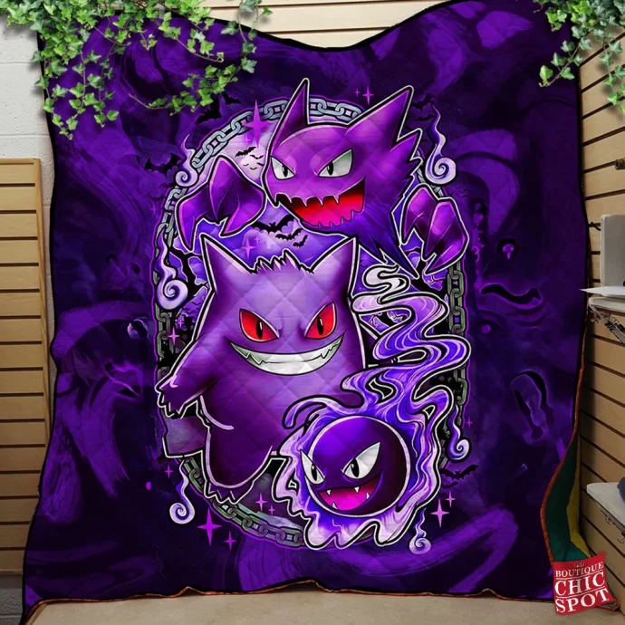 Gengar Quilt Blanket