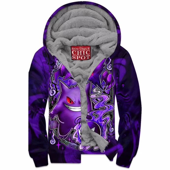 Gengar Zip Fleece Hoodie