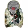 Anime Zip-Fleece-Hoodie, Okami Zip-Fleece-Hoodie