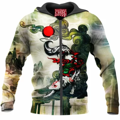 Anime Zip-Hoodie, Okami Zip-Hoodie