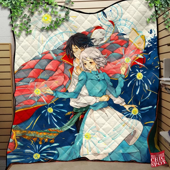 Howl's Moving Castle Quilt Blanket