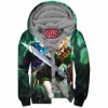 Game Zip-Fleece-Hoodie, The Legend of Zelda Zip-Fleece-Hoodie, Zelda Link Zip-Fleece-Hoodie