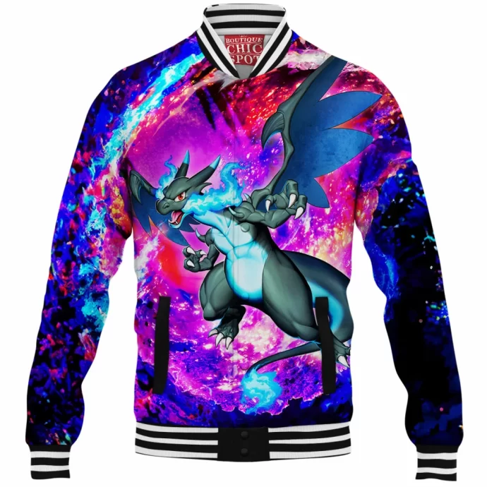 Mega Charizard X Baseball Jacket