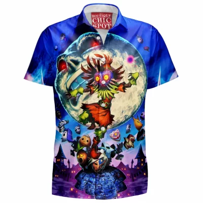 Game Hawaiian-Shirt, The Legend of Zelda Hawaiian-Shirt, Majoras Mask Hawaiian-Shirt