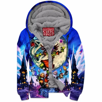 Game Zip-Fleece-Hoodie, The Legend of Zelda Zip-Fleece-Hoodie, Majoras Mask Zip-Fleece-Hoodie