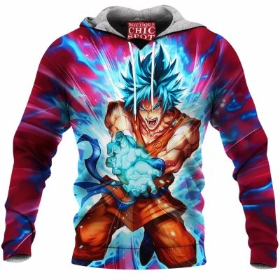 Anime Fleece-Hoodie, Dragon Ball Fleece-Hoodie, Goku Fleece-Hoodie