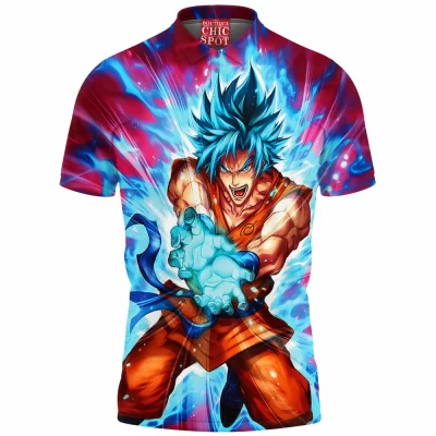 Anime Polo Shirt, Dragon Ball Polo Shirt, Goku Polo Shirt