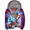 Anime Zip-Fleece-Hoodie, Dragon Ball Zip-Fleece-Hoodie, Goku Zip-Fleece-Hoodie