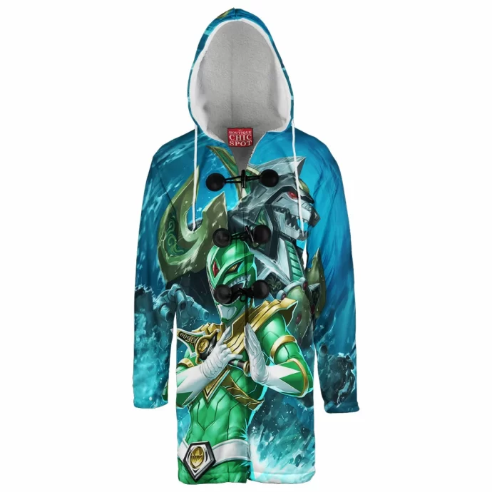 Green Ranger Hooded Cloak Coat