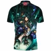 Game Polo Shirt, Genshin Impact Polo Shirt, Xiao Polo Shirt