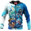 Anime Zip-Hoodie, Water Pokemon Zip-Hoodie