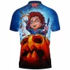 Child's Play Polo Shirt, Chucky Polo Shirt, Horror Polo Shirt